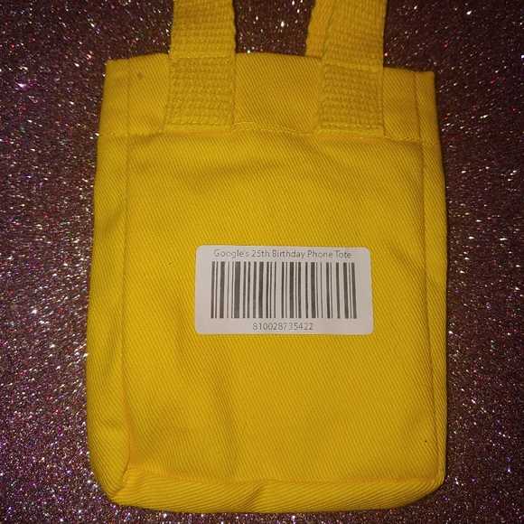Yellow Google Store 25th Birthday Pixel Phone Tote - Picture 5 of 7